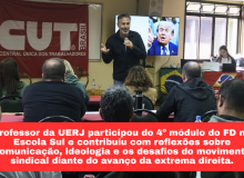 Erick Felinto debate extrema direita na Formação de Dirigentes da Região Sul